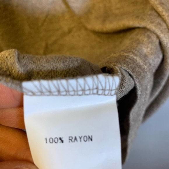 5/ $25 C'Fait Pour Vous Paris Sleeveless Brown Top M - Picture 5 of 11